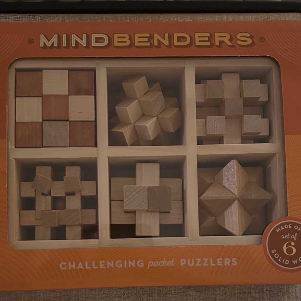 MindBenders Wooden Puzzle Set